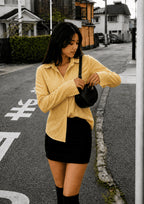 Women’s Checked Lace-Up Fitted Shirt