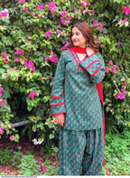 Women’s Printed Kurta Palazzo Suit Set with Dupatta