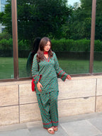 Women’s Printed Kurta Palazzo Suit Set with Dupatta