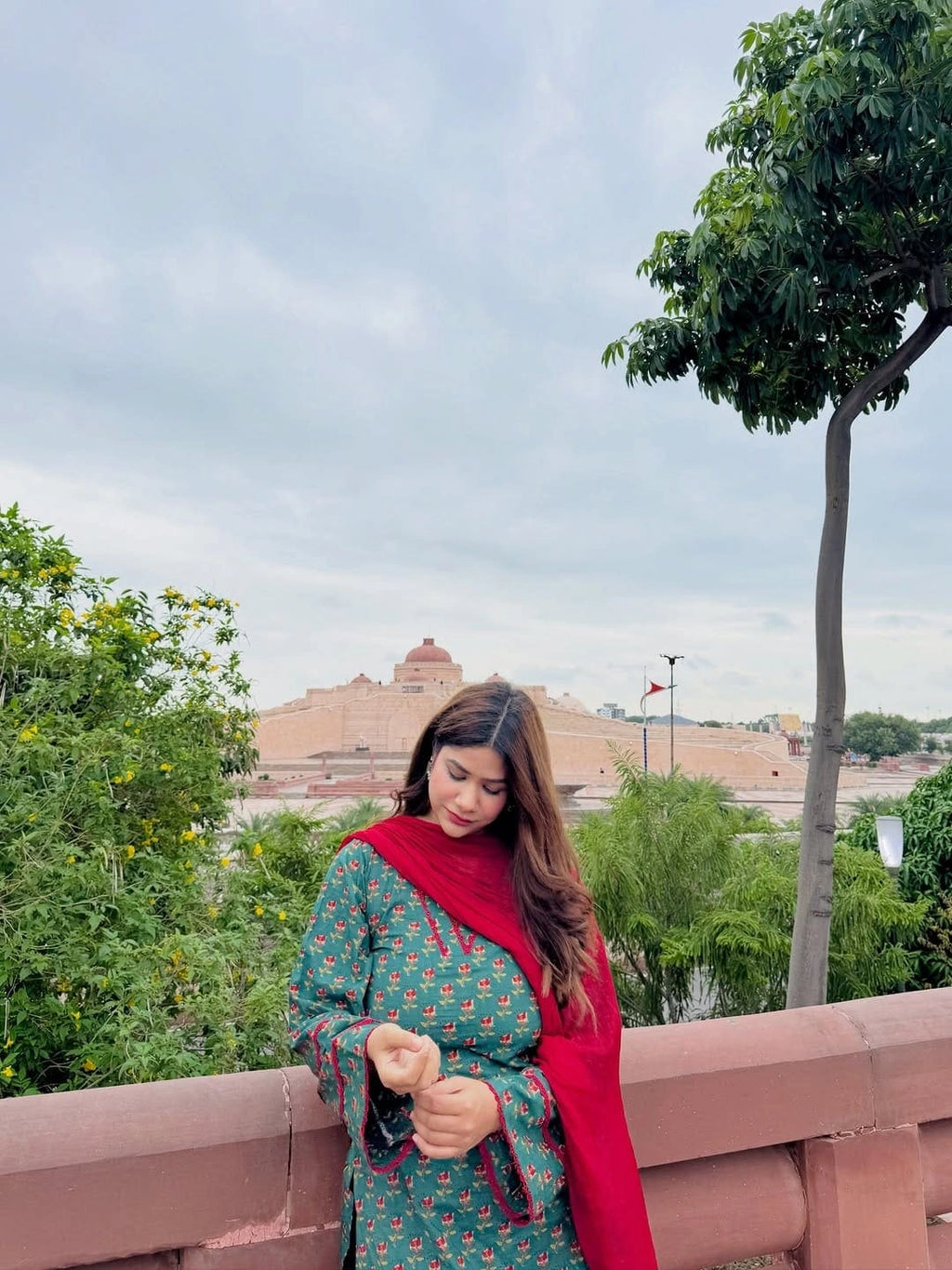 Women’s Printed Kurta Palazzo Suit Set with Dupatta