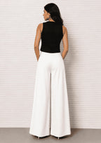 Women Linen Wide Leg Classy Pants