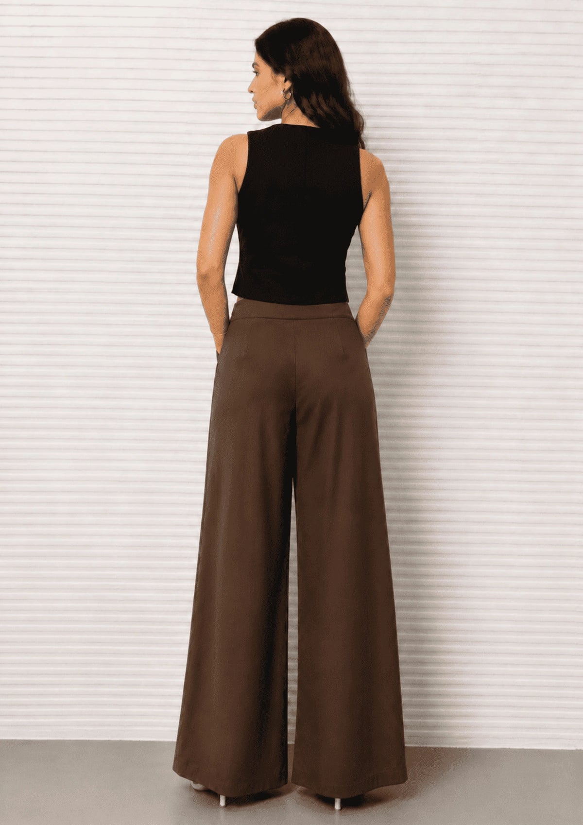 Women Linen Wide Leg Classy Pants