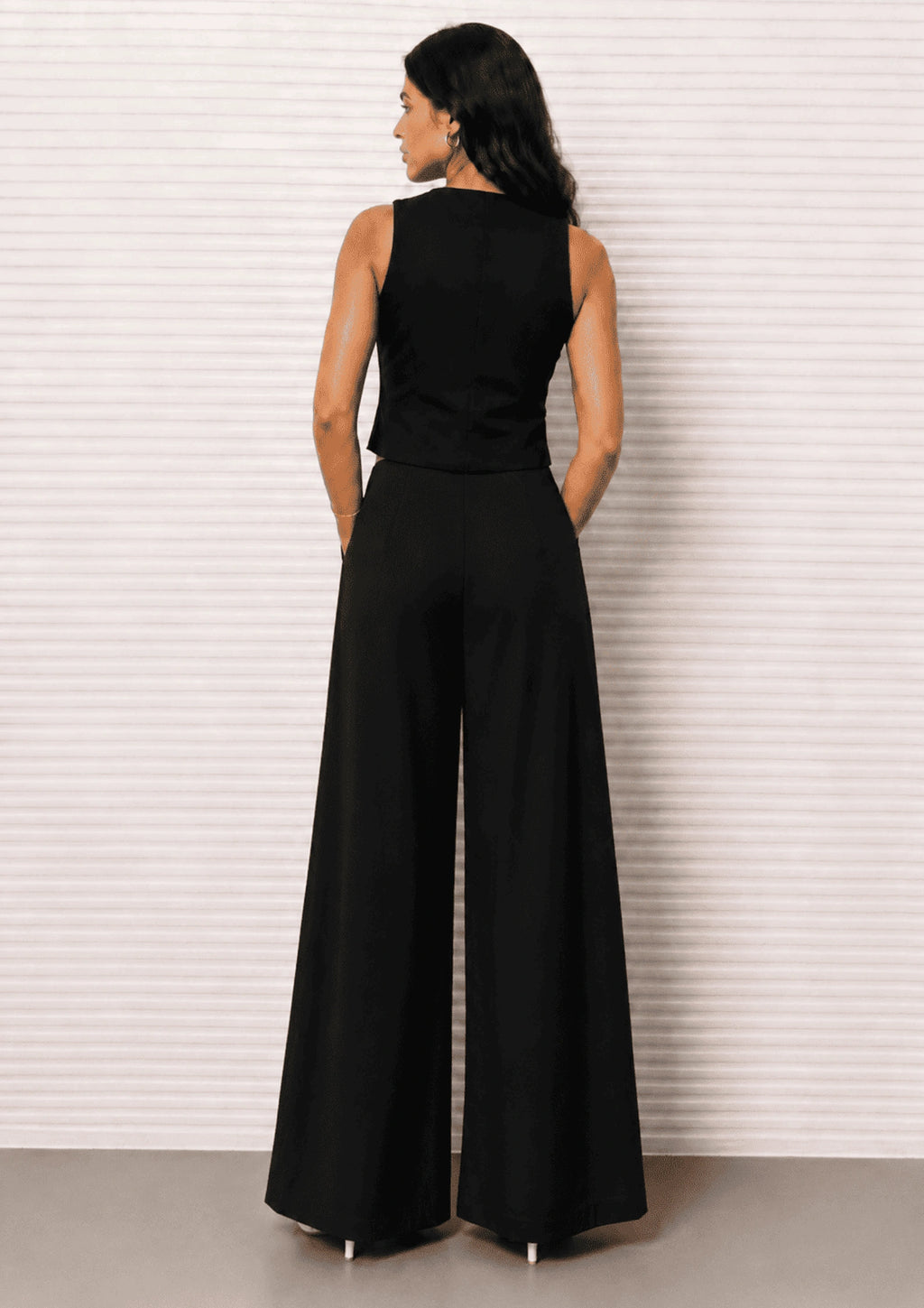 Women Linen Wide Leg Classy Pants