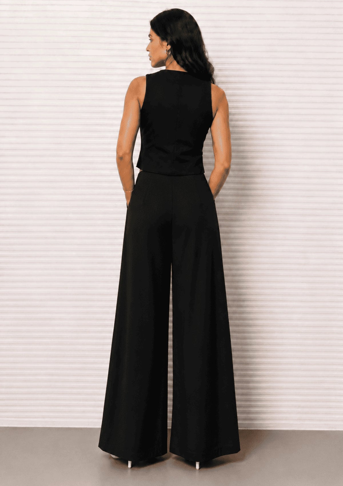 Women Linen Wide Leg Classy Pants