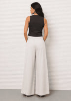 Women Linen Wide Leg Classy Pants