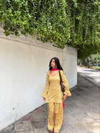 Women’s Printed Kurta Palazzo Suit Set with Dupatta
