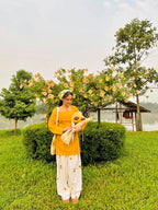 Sunshine Muse Yellow Kurta Pant Set